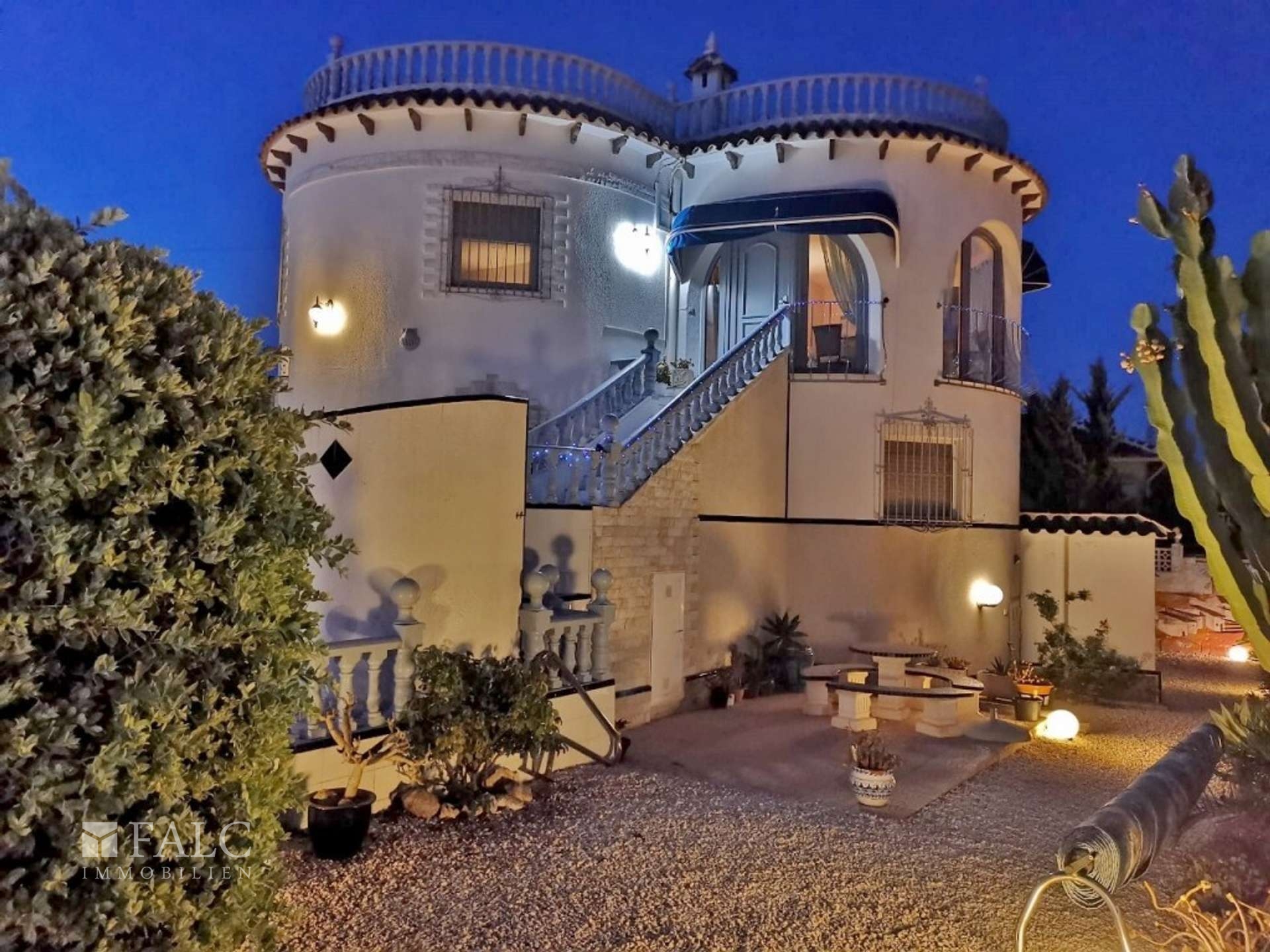 Outside by night